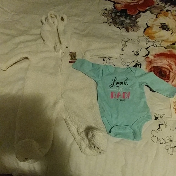 Baby 1st christmas bodysuit NB onesie - Picture 1 of 5
